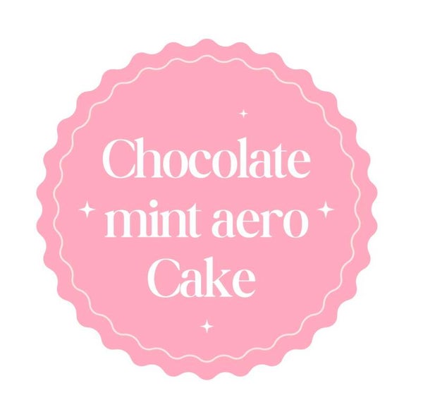 Chocolate mint aero cake