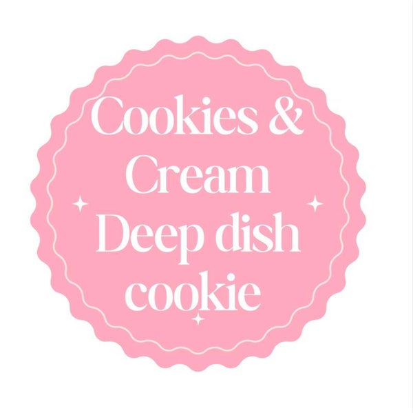 Cookies and cream deep dish cookie
