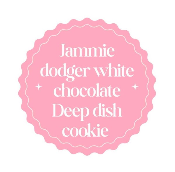 Jammie dodger deep dish cookie