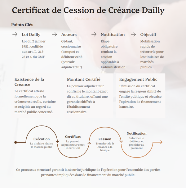 Certificat Cession Créance Dailly Marché Public