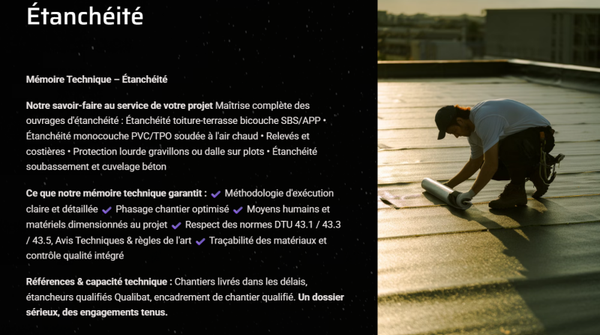 Pack Mémoire Technique Étanchéité — MT + PPSPS + SOGED + SOPAQ