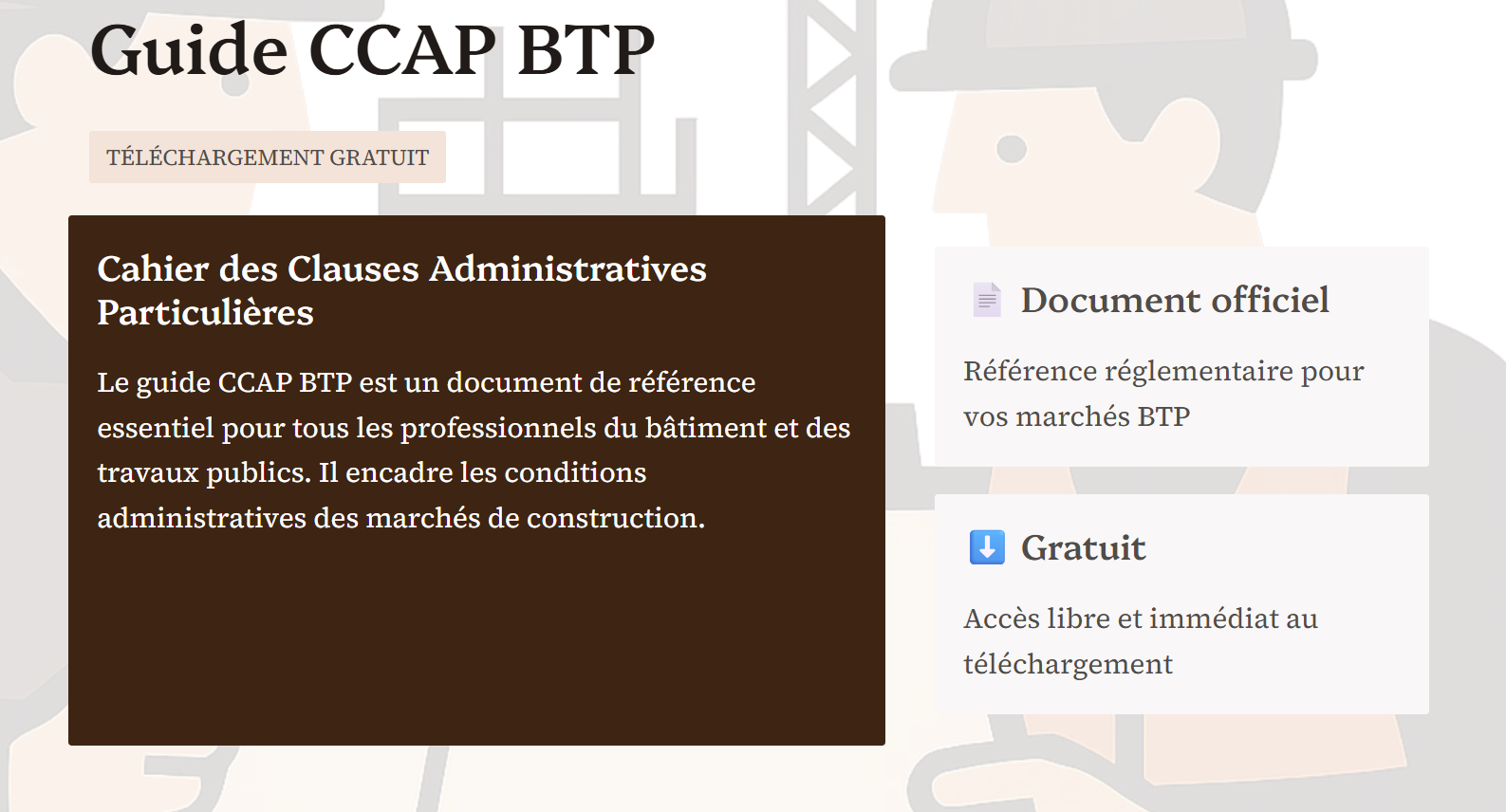 Guide CCAP BTP Téléchargement gratuit