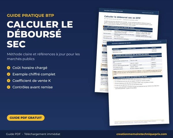 Guide débours BTP téléchargement gratuit