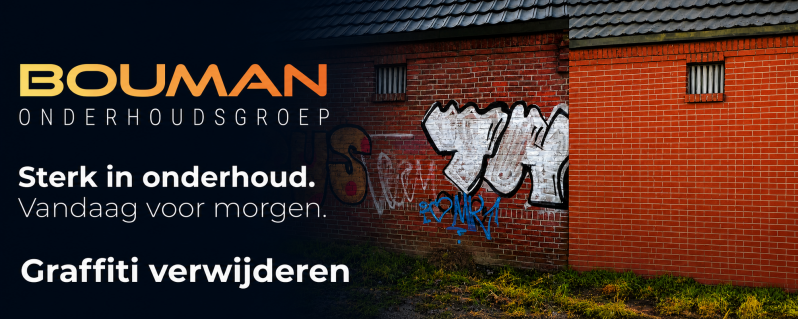 Graffiti verwijderen I Bouman Onderhoudsgroep