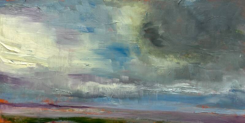Ameland 4, olieverf op hout, 2023