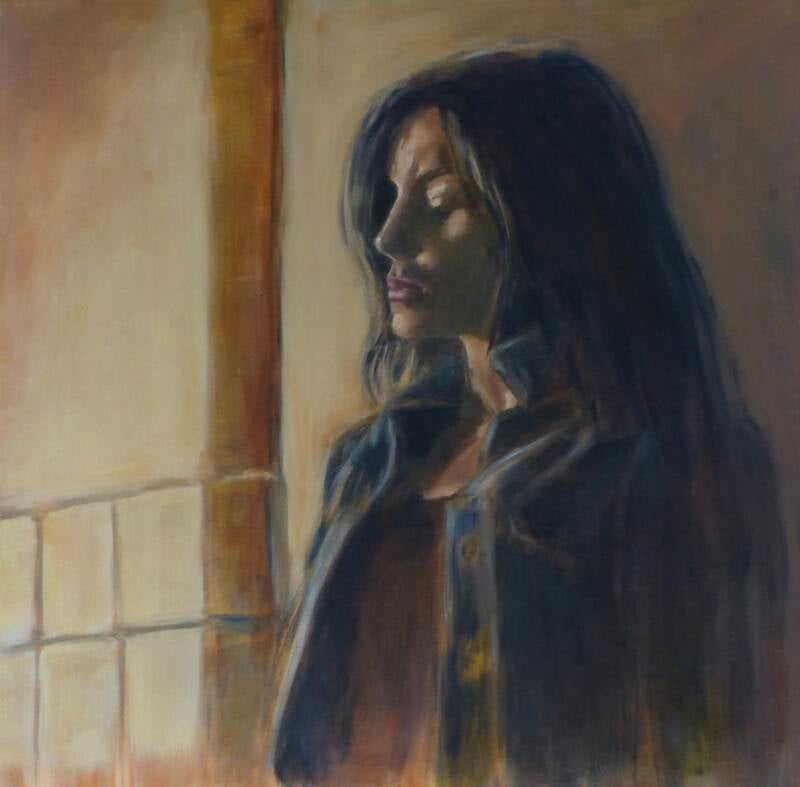 verdriet, 80x80 cm, olieverf op linnen, 2025