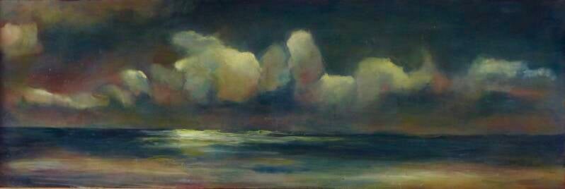 Ameland 3, 34x102 cm, olieverf op hout, 2025