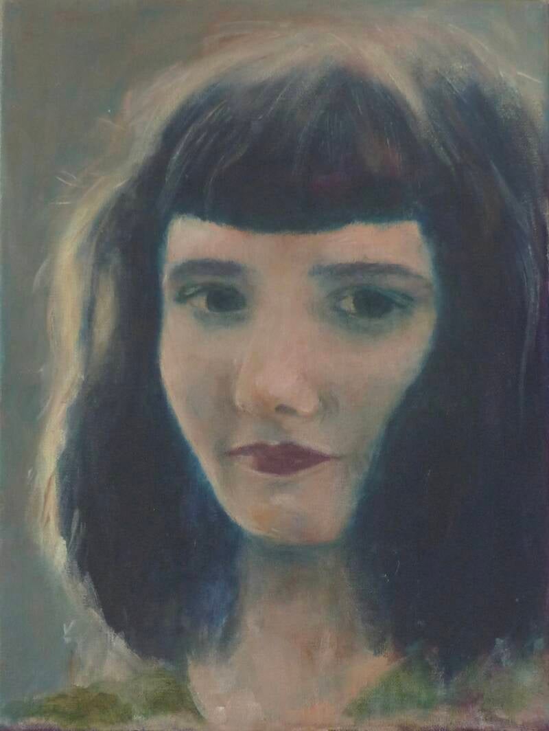 Meisje 2, 40x30 cm, olieverf op canvas, 2023