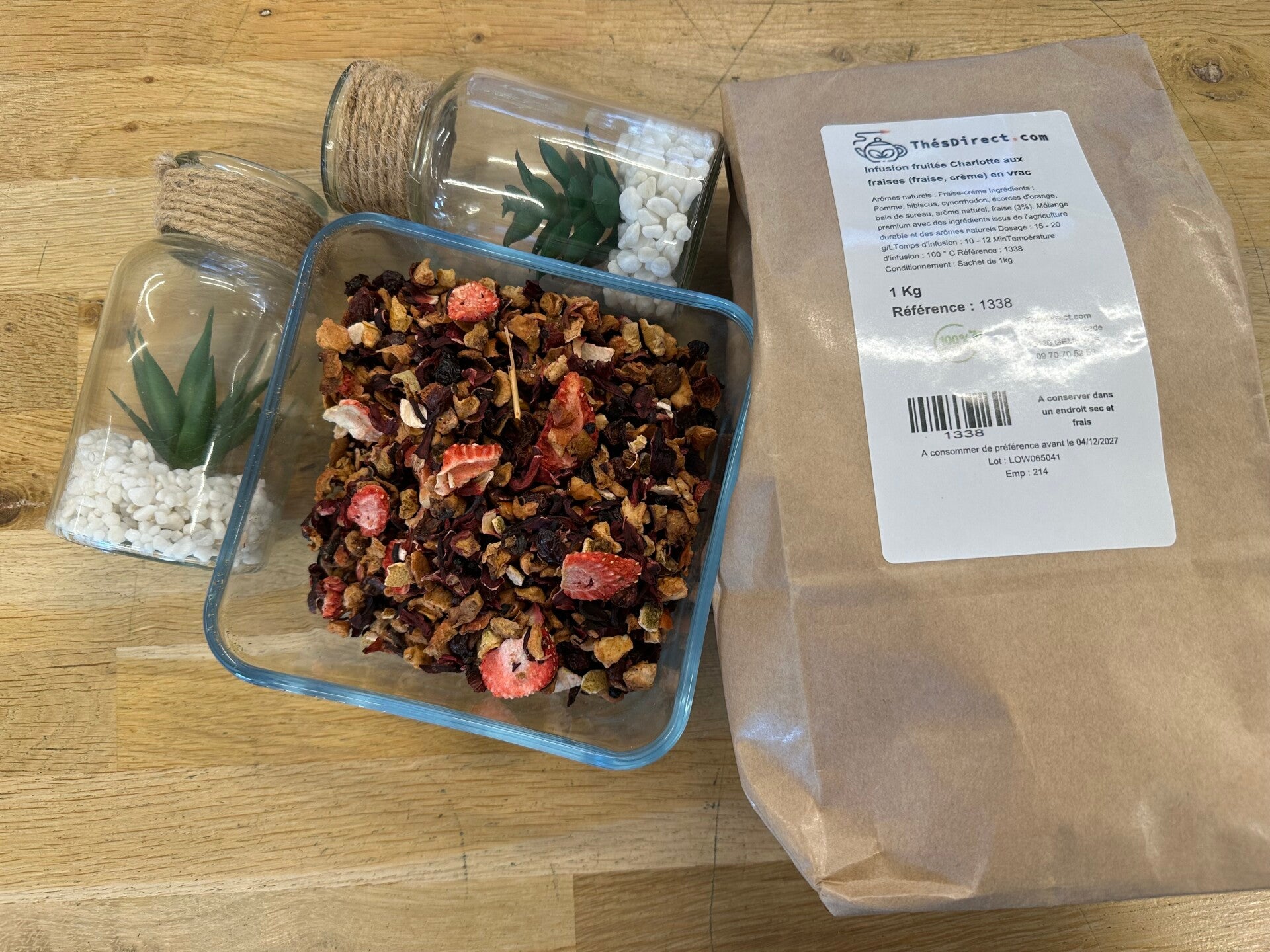 Infusion charlotte aux fraises x100g