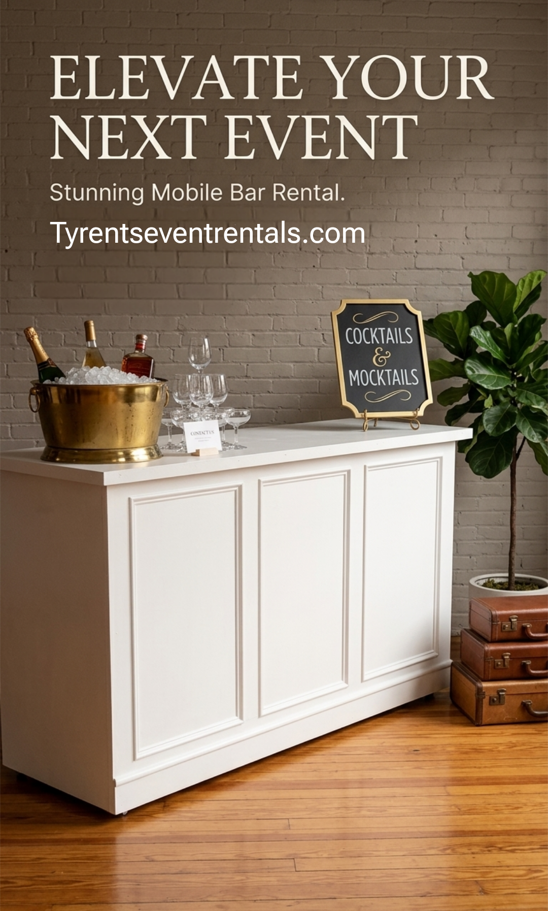 White Portable bar/reception desk(6ftx4ftx26in)