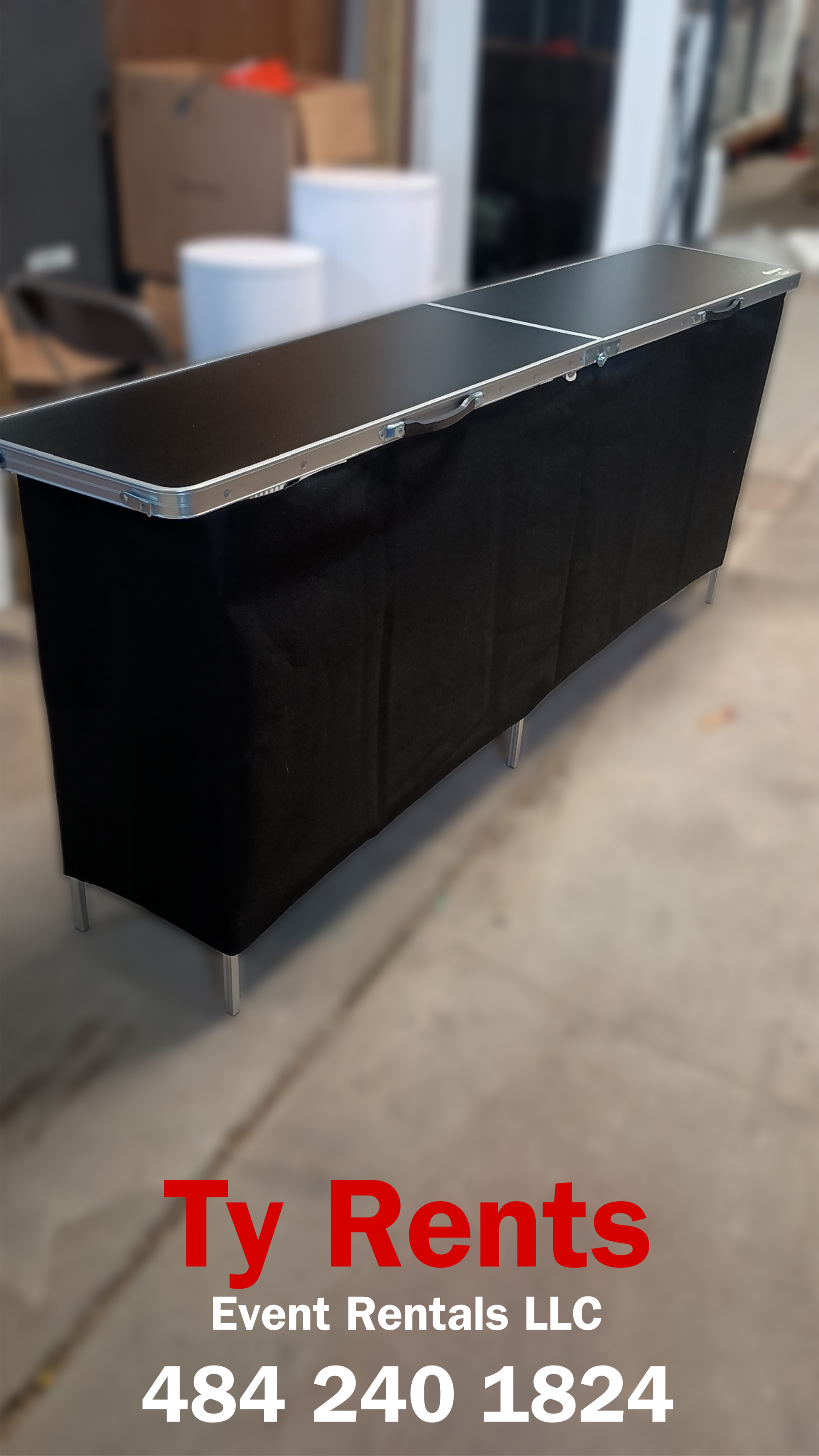 Portable bar (black foldable)