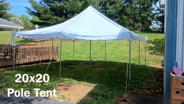 20x20 high peak pole tents