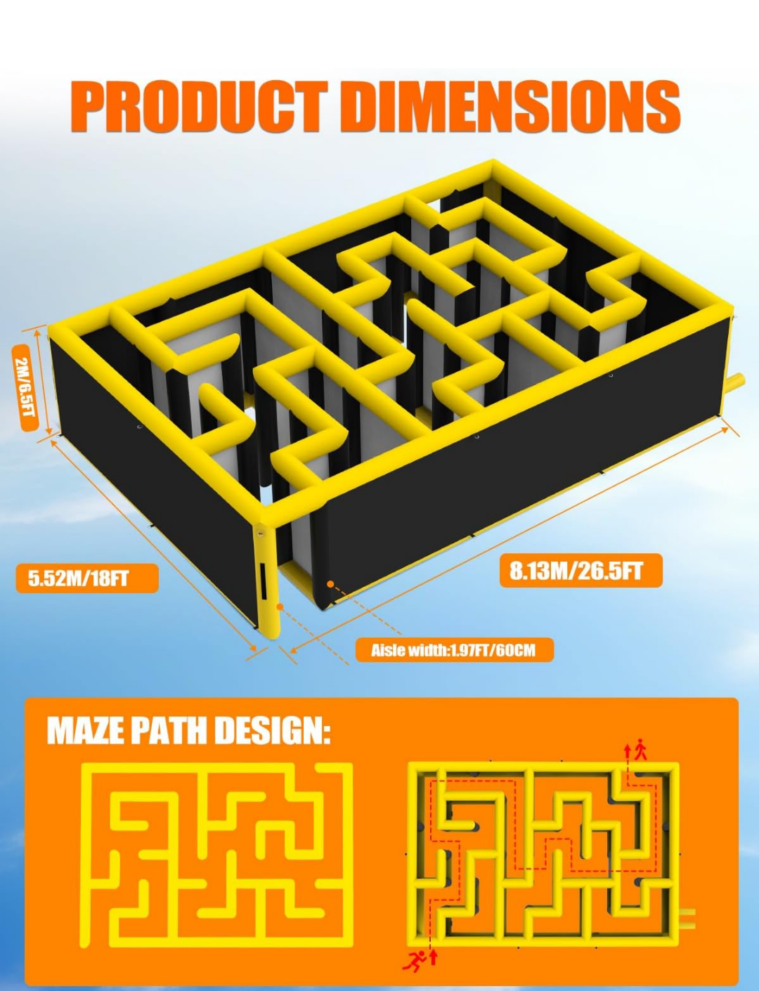 20x30 Inflatable Maze