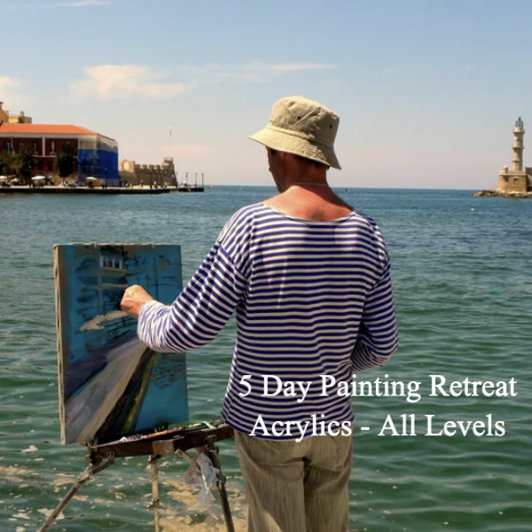 5 Day Painting Retreat Acrylics - All Levels  2025 dates to be confirmed