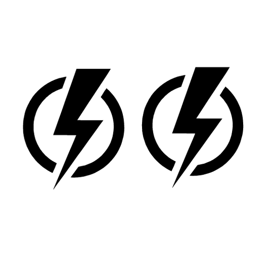 2 STICKER ECLAIR  RETRO-REFLECHISSANT - VISIBLE NUIT - CASQUE MOTO - SECURITE