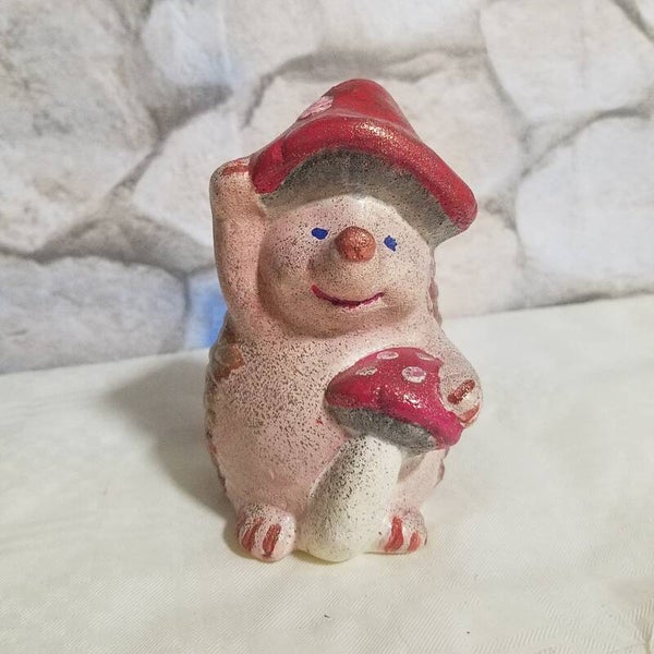 Igel mit Pilz - Einzelstück