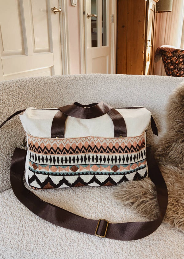 Vliegtuig tas boho stijl – Handbagage 40x30x20 weekendtas