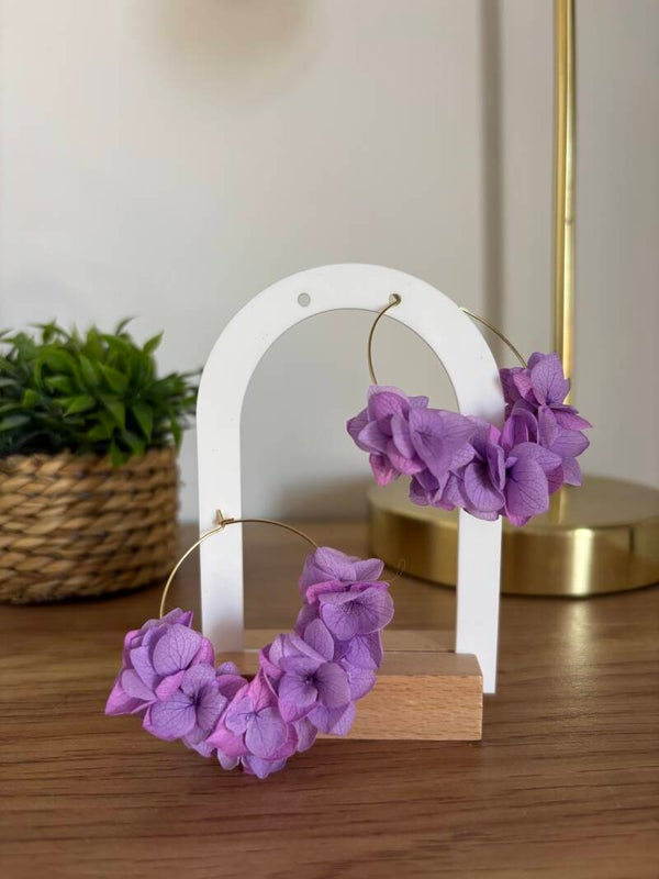 Boucles d’oreilles lavande