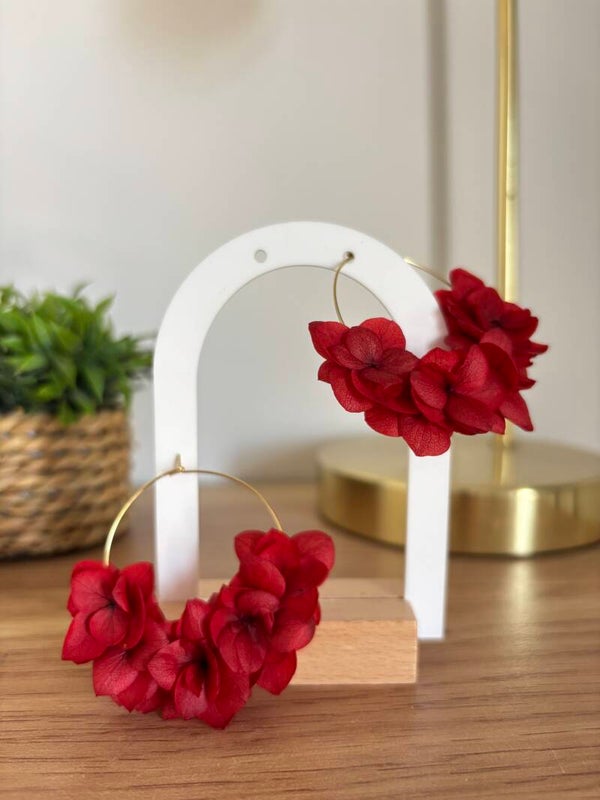 Boucles d’oreilles rouge
