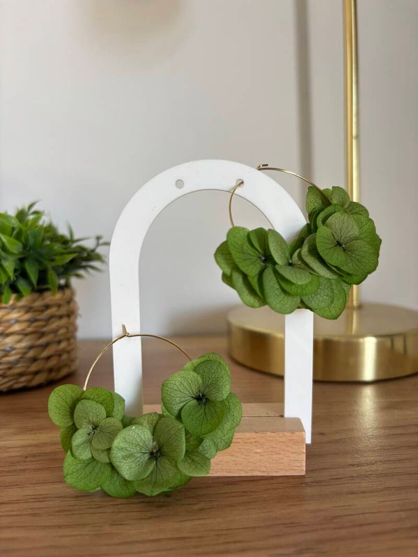 Boucles d’oreilles vertes