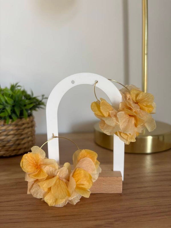 Boucles d’oreilles miel