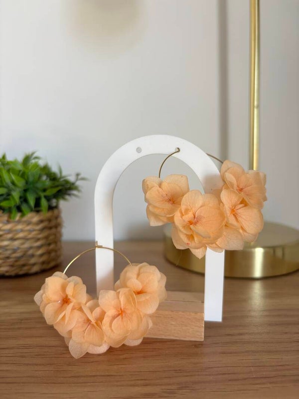 Boucles d’oreilles abricots
