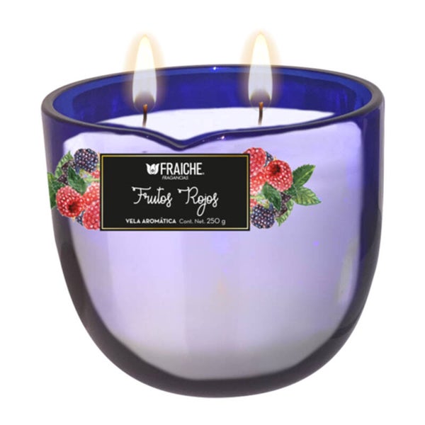 Vela Aromática frutos rojos 250g