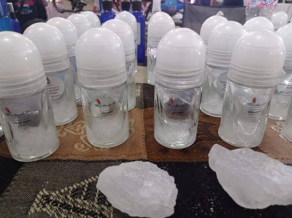 Desodorante con piedra de alumbre