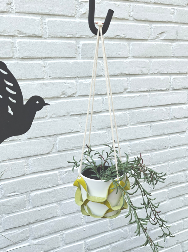 Plantenhanger leder