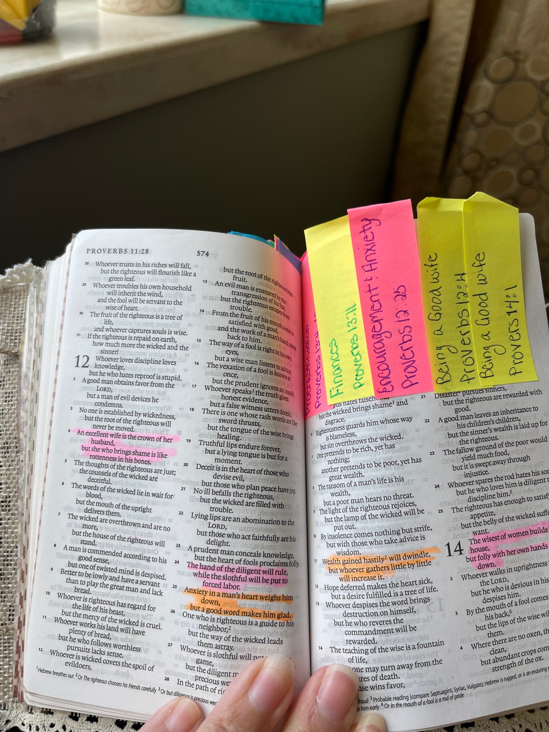 Another  example of a prayer Bible