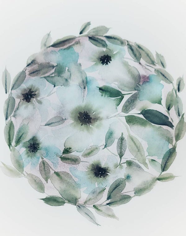 Boule fleurie éthérée
