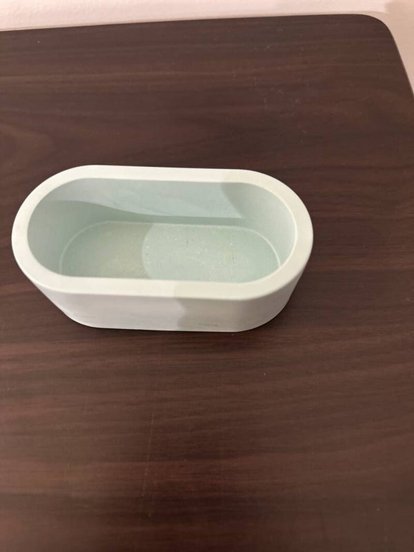 PEBETERO/ RECIPIENTE DE VELA OVALADO