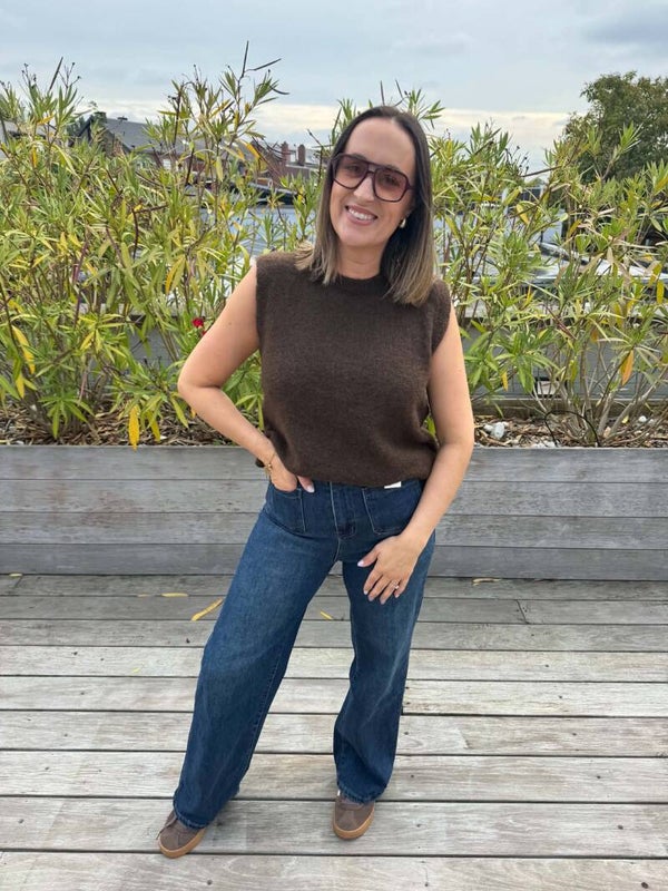 Jeans high waist wide leg