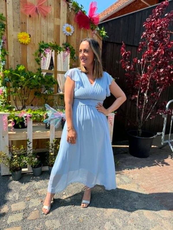 Wedding season lichtblauwe jurk
