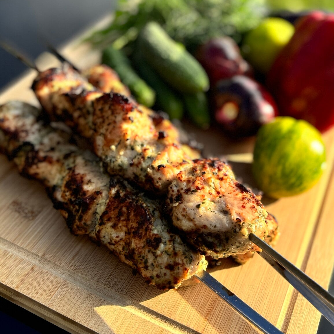 Puten-Schaschlik "ZITRONELLA" | in Zwiebel-Zitronensaft-Salz-Pfeffer-Marinade