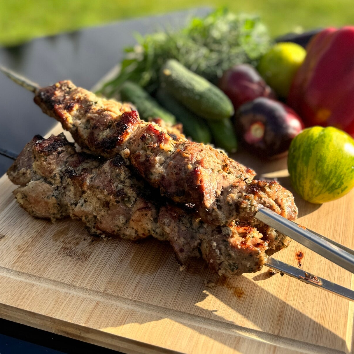 Schweine-Schaschlik "ZITRONELLA" | in Zwiebel-Zitronensaft-Salz-Pfeffer-Marinade