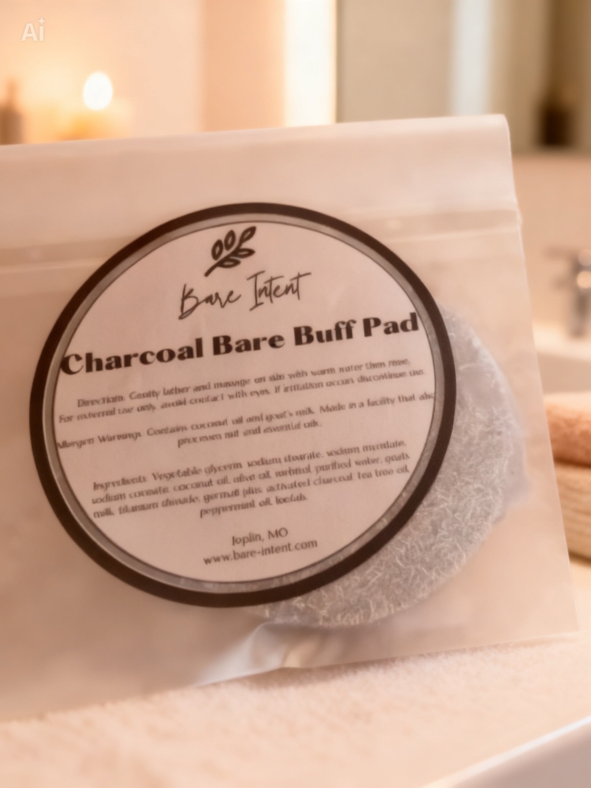 Charcoal Bare Buff Pad