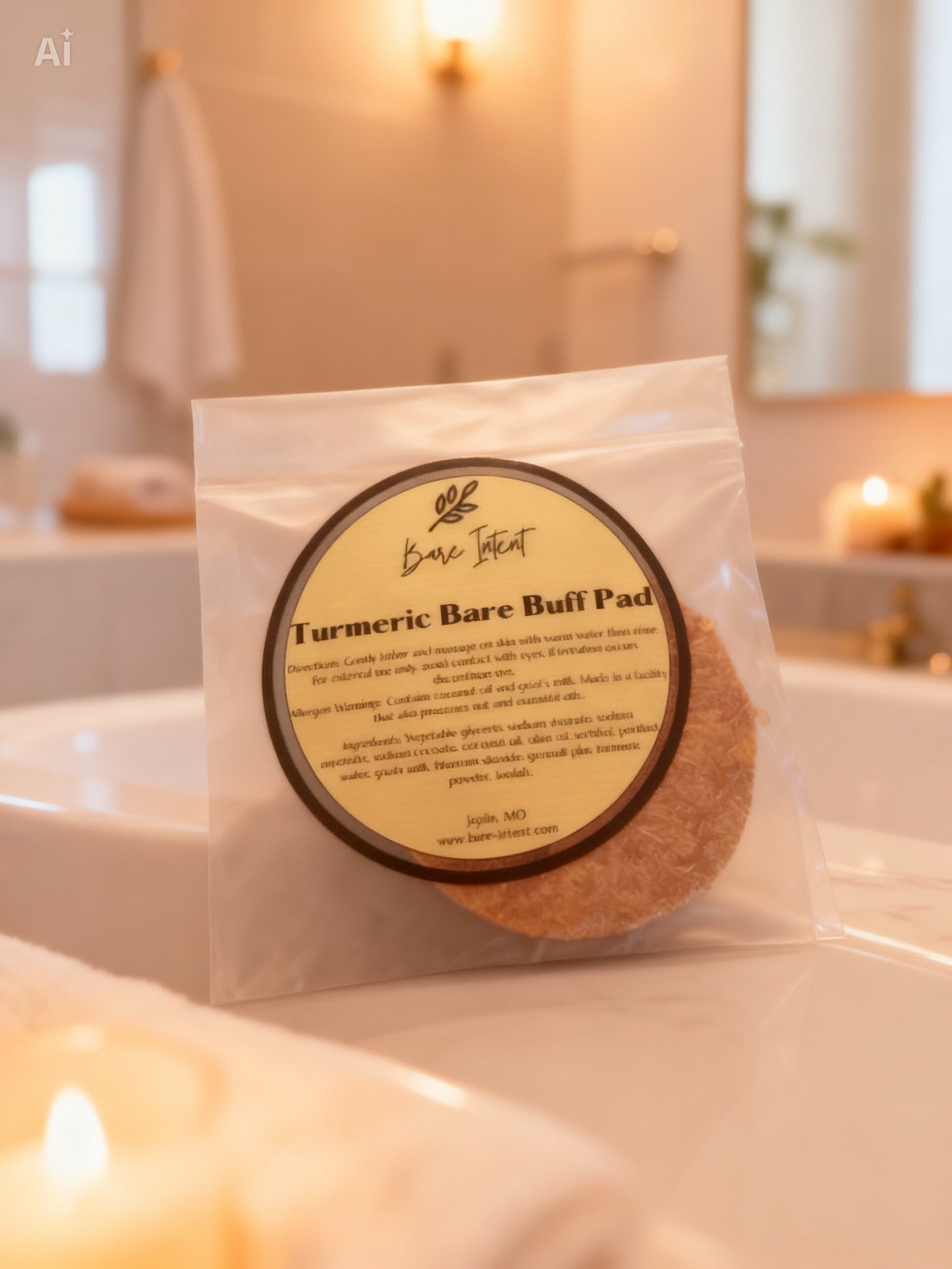 Turmeric Bare Buff Pad