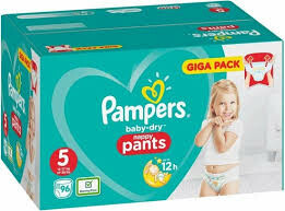 Pampers Baby-Dry 5 Nappy Pants - 96 stuks