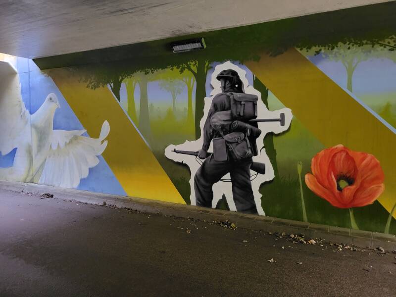 Muurschildering Bevreing 02