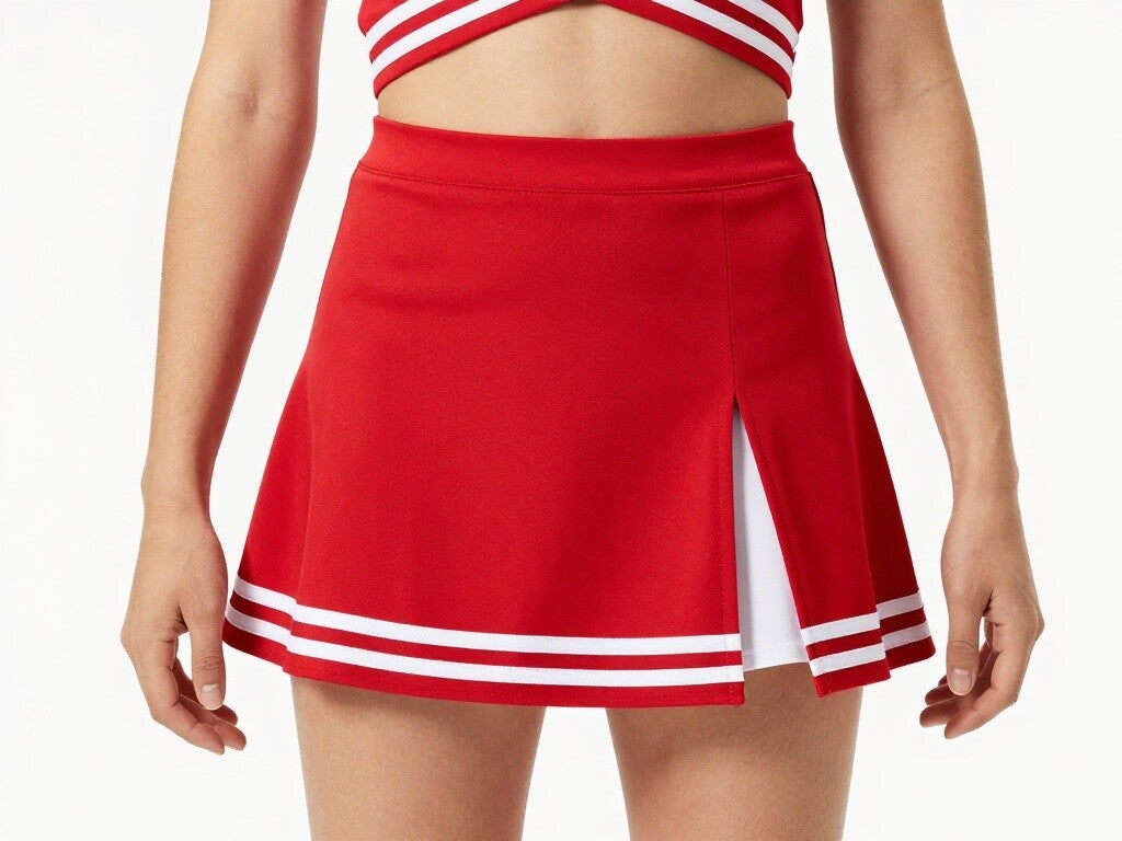 Cheerleader skirt - rød/hvid