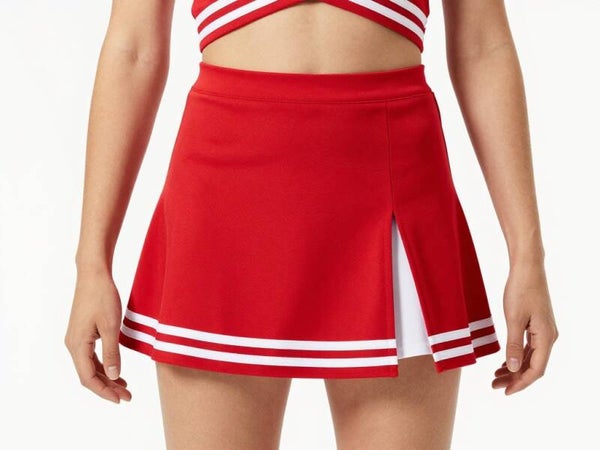 Cheerleader skirt - rød/hvid