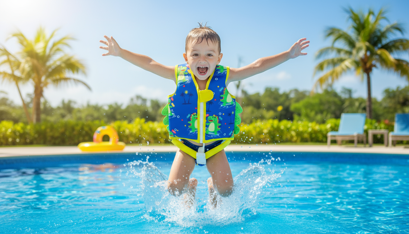 By Tootje – Dino Zwemvest met Staart | Veilig & Speels Kinder Zwemvest