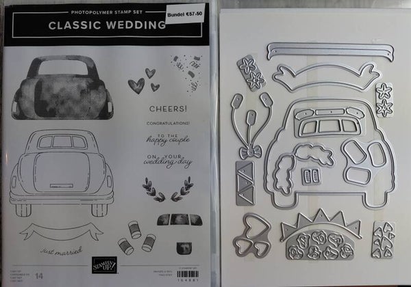 Classic Wedding stempelset met stansen