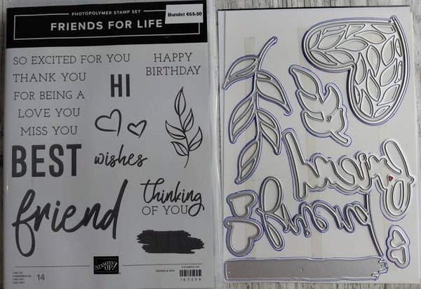 Friends for Life stempelset met stansen