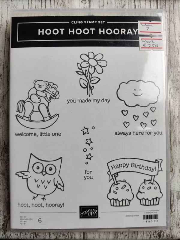 Hoot Hoot Hooray stempelset