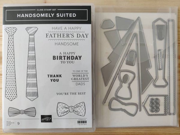 Handsomely Suited stempelset plus Suit & Tie stansen