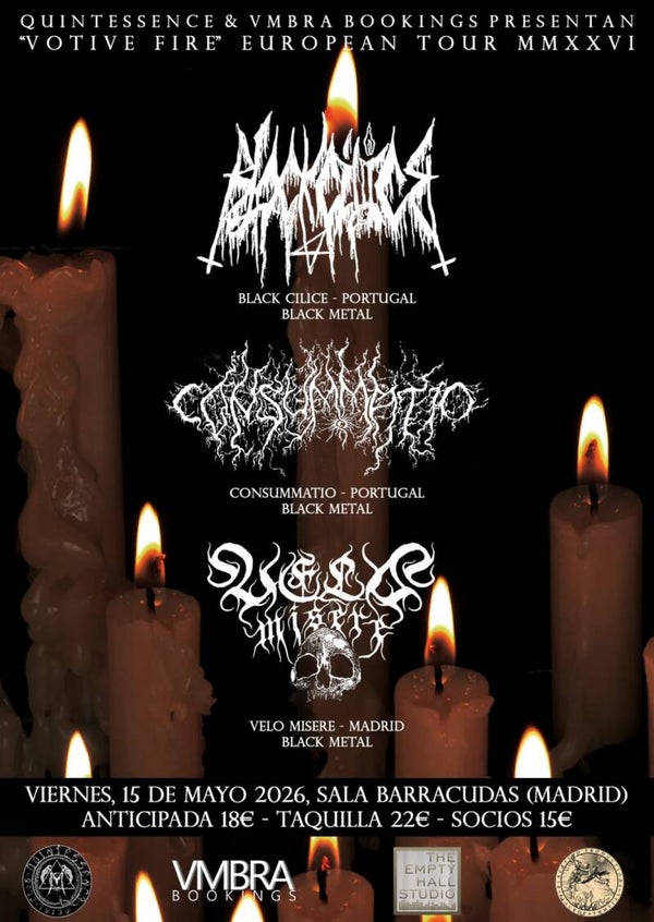 15/05/2026 - Black Cilice + Consummatio + Velo Misere
