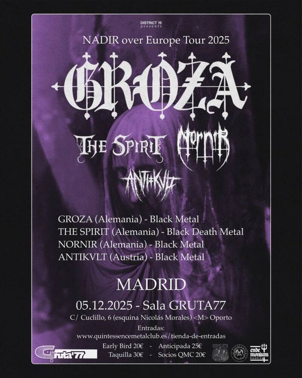 05/12/2025 - Groza + The Spirit + Nornir + AntiKult