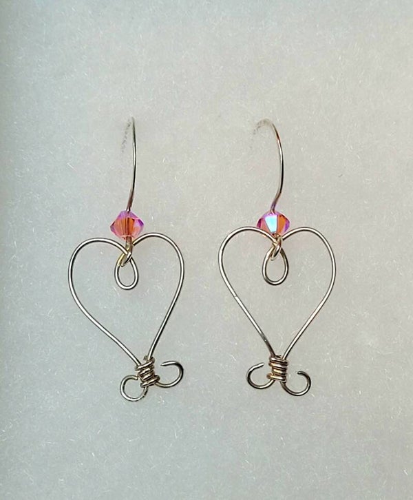 Wire Heart Earrings